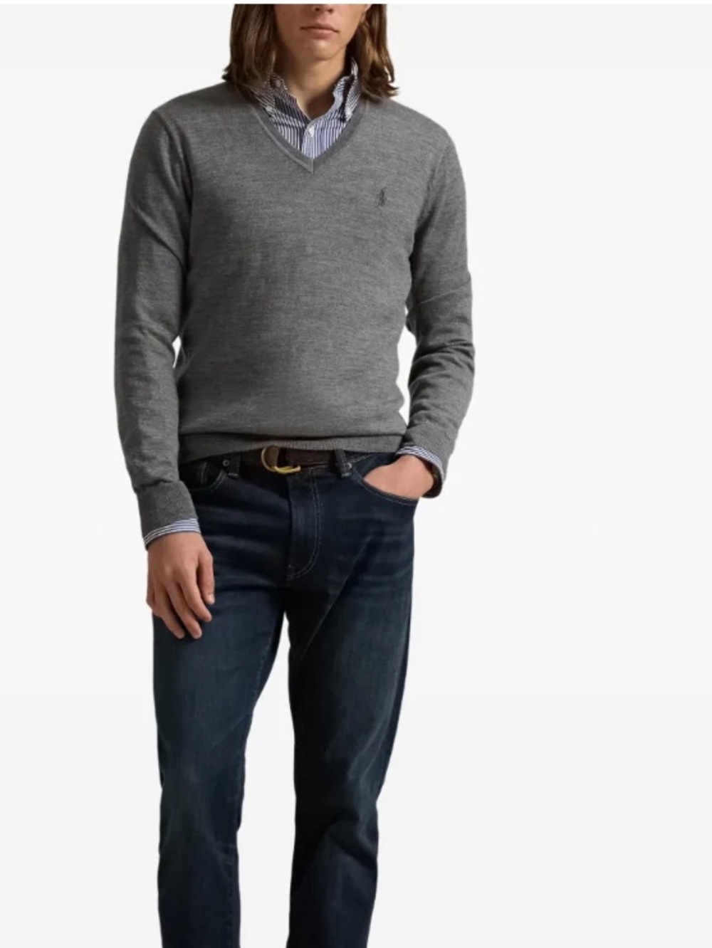POLO RALPH LAUREN SWEATER WOOL & RABBIT HAIR SIZE M